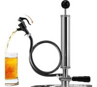 QYCWHXVDF 1 Grifo for Barril de Cerveza de 8 Pulgadas, Bomba de Fiesta con S, dispensador de barriles de Fiesta for Barril Sankey, Bomba de Fiesta con D con línea de Cerveza y Grifo(S System)