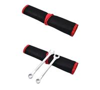 QYCWHXVDF Juego de llaves combinadas de carraca de 4 a 12 piezas, de boca fija y abierta de 12 puntas, for reparación de automóviles y herramientas de taller. Incluye estuche de almacenamiento.(5PCS)