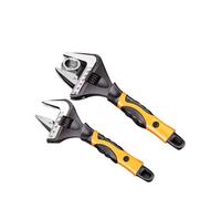 QYCWHXVDF Llave inglesa corta ajustable de acero inoxidable, universal, for baño, hogar, herramientas de reparación de fontanería de gran apertura.(8 inch)