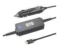 QYD 65W 45W Cargador de Coche USB C para portátil Lenovo Yoga C940 C740 S940 S730 C930 C630 920 910 900 730 730-13IKB 730-15IKB TP25 X270 X280 Adaptador Coche Tipo C Cargador Mechero 12V