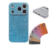 QYDZR Estuche galvanizado con Brillo de Alta Gama, Nuevo diseño Brillante de Moda 2026, Marco de Silicona Antideslizante, sensación cómoda for iPhone 17/16/15/14(Blue,FOR 12 Pro MAX)