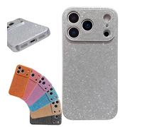 QYDZR Estuche galvanizado con Brillo de Alta Gama, Nuevo Marco de Silicona 2026, un artículo Moderno y de Moda, sensación cómoda for iPhone 17/16/15/14/13/12/11(Silver,FOR 13promax)