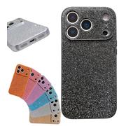 QYDZR Estuche galvanizado con Brillo de Alta Gama, Nuevo Marco de Silicona 2026, un artículo Moderno y de Moda, sensación cómoda for iPhone 17/16/15/14/13/12/11(Black,FOR 13promax)