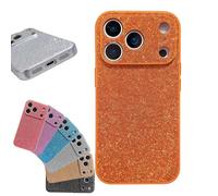 QYDZR Estuche galvanizado con Brillo de Alta Gama, Nuevo Marco de Silicona 2026, un artículo Moderno y de Moda, sensación cómoda for iPhone 17/16/15/14/13/12/11(Orange,FOR 15plus)