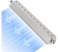 QYDZSHOP Soplador De Aire Industrial con Cuchilla, Interfaz De Rosca De 1/4", Aspa De Aire Comprimido, para Secado En Línea De Producción, Eliminación De Polvo Y Cortina De 450mm