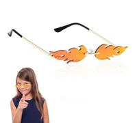 QYEHF Gafas de sol con llamas, gafas de sol divertidas, gafas de sol de fuego,para Fiesta Cumpleaños Carnaval Boda,Verano, Callejero de Moda para Playa,para decoración de fiestas de disfraces