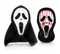 QYEHF Máscara De Halloween Blanca, Payaso Máscara para A Terrifier Joker disfraz de cabeza completa Halloween