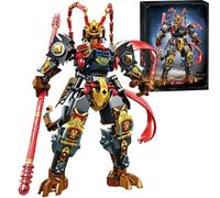 QYEHF Monkey King Mech Kits, Hero Warrior Mecha, Mech Robots Adultos y niños,decoración de exhibición,chinoise Kit de construcción Coleccionable Mech Regalos para 5-14 años,397PCS