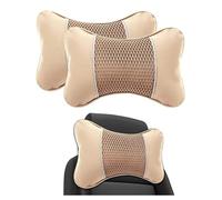 QYETRGF 2 Piezas Cojín Cervical para Coche Adecuado, para Renault Captur 2/Austral/Arkana/Clio 5/Zoe/Megane Cuero Reposacabezas Transpirable Ergonómico Apoyo Cuello Alivio,B