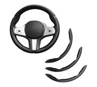 QYETRGF 3 Piezas Protector de Volante Segmentado, para Opel Corsa e Adam Karl Mokka-e Mokka Cubierta de Volante de Fibra Cubierta Antideslizante para Volante