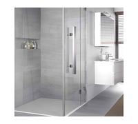 QYEURFOF Manillas para puertas de cristal, Manija de puerta ducha vidrio, kit manija corredera for armario, balcón, patio, reemplazo tiradores granero doble cara(Long 80cm/31.5 inch)