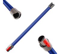 Qygba Tubo de Extensión para Dyson V7 V8 V10 V11 V15 Series Aspiradora, Accesorio de Tubo Liberación Rápida Varilla Repuesto, 73 cm(Azul)