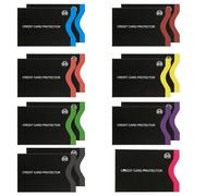 QYHON Juego de 15 Fundas para Tarjetas con Bloqueo RFID: Fundas Protectoras de para Tarjetas de crédito, débito, DNI y pasaportes. Resistentes al desgarro y al Agua. para una Familia (4 Personas)