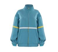 QYIFIRST Abrigo unisex para hombre, mujer, para Halloween, cosplay, azul, S (pecho 104 cm)