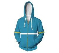 QYIFIRST Jersey unisex con estampado 3D de anime con capucha Streetwear Mayfield Cosplay disfraz azul XXL (pecho 116 cm)