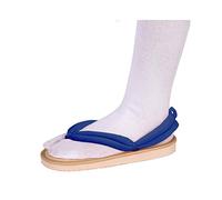 QYIFIRST Kimetsu no Yaiba Giyu Tomioka Zuecos para cosplay, zapatillas de madera, sandalias para disfraz, azul real, unisex, 37 (longitud interior 23 cm)