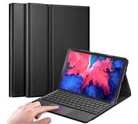 QYiiD Trackpad Funda Teclado para Lenovo Tab P11 Pro TB-J706F, Touchpad Teclado de Español Ñ Bluetooth Inalámbrico Recargable Folio Slim Case para 10.5" Lenovo Tab P11 Pro, Negro