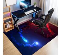 QYJBOUU Protector Suelo Silla Ruedas Antideslizante y Antiarañazos, Alfombrilla para Silla de Oficina, Alfombra Silla Gaming, 140 x 160 cm Tapete de Protección de Oficina, para Parqué y Suelos Duros