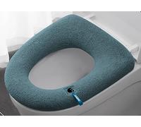 Qyjhska Cojines Universales para Inodoro, Funda de Asiento de Inodoro, Suave y Cálido, elástico Lavable，Textura agradable para la piel y confortable(Ejercito verde)