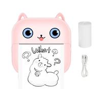 Qyljeiwred Impresora de Bolsillo | Mini Impresora Adhesiva | Máquina etiquetadora portátil sin para Fotos, Diarios, Notas, Estudios, gráficos, diagramas anatómicos