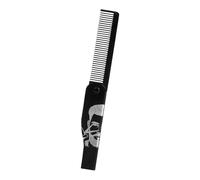 Qyljeiwred Portale Peines para bigote, cepillo y peine para barba, cepillo plegable de acero inoxidable para papá, peinado, marido, hogar, viajes, hombres adultos