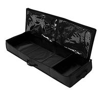 QYLJZB Caja de almacenamiento de papel de regalo, almacenamiento de envoltura de regalo, bolsa extraíble para cinta de papel de envoltura de arco duradero tela Oxford (negro)