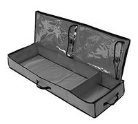QYLJZB Caja de almacenamiento de papel de regalo, almacenamiento de envoltura de regalo, bolsa extraíble para cinta de papel de envoltura de arco duradero tela Oxford (gris)