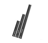 QYMDRION Regla de aluminio de agarre elevado de 30 cm, agarre de 20/30/45 cm, regla de corte de aluminio, protección de seguridad para manualidades (negro)
