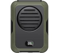QYMDRION Ventilador de clip de cintura portátil personal, mini cuello recargable por USB, cinturón, ventilador de cinturón portátil para camisetas, chaquetas, ropa, escalada, ciclismo