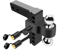 QYMLSH Enganche De Remolque Ajustable, para Receptores De 2 Pulgadas, Soporte De Bola De 6 Pulgadas, Enganche De Remolque De Bola De Alta Resistencia - para Rescate De Remolques