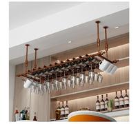 QYMYOZ Botellero Industrial de Pared con Soporte para Copas, Estante Ajustable de Metal para Vino, Ideal para el Bar y la Cocina del hogar. Exhibidor de Vino rústico de Hierro (