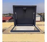 QYMYOZ Puerta de Acceso al Techo de Acero galvanizado Resistente a la Intemperie. Escotilla de Techo Segura para una instalación y Mantenimiento Seguros. Solución para profesion