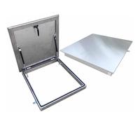 QYMYOZ Puerta de Acceso para tragaluz Resistente de 55x55 cm con Amortiguador de Gas y ventilación de Emergencia para Entrada Segura al sótano. Ideal para una Entrada Segura y c