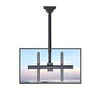 QYMYOZ Soporte de TV de Techo, Altura Ajustable, telescópico, inclinable y Giratorio, Compatible con televisores de hasta 70 Pulgadas y soporta hasta 50 kg/110 LB.