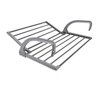 QYMYOZ Tendedero de Ropa Tendedero portátil Radiador Tendedero de Ropa Zapatos Tendedero de Acero Inoxidable 304 Bañera Toallero Balcón Maceta Soporte Lavado Colgado Ahorro de
