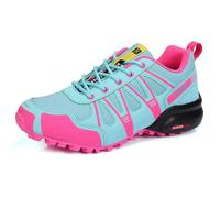 Qynthra Zapatillas Outdoor para Mujer, Ligeras y Transpirables, Antideslizantes, para Caminatas, Camping, Senderismo y Ciclismo,Lunar Fuchsia,42 EU