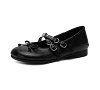 Qynthra Zapatos Mary Jane Casual Mujer Lazo Tira Hebilla