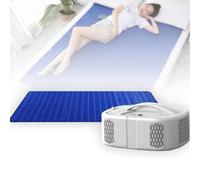 QYOEGSQ Colchón eléctrico refrigerado por Agua, colchón de Repuesto con refrigeración por Agua de 90 W, Sistema de refrigeración de Cama con semiconductor de Doble núcleo(160 * 70cm)