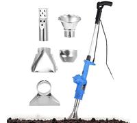 QYOEGSQ Quemador de malezas eléctrico 3 en 1 y Pistola de Aire Caliente,Varilla quemadora herbicida eléctrica,Varilla térmica for desherbar con 5 boquillas,desherbador térmico 650℃(Blue)