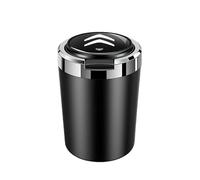 QYPLKJHG Coche Cenicero para Citroen Berlingo 2015-2018, Cenicero de Cigarrillo Portátil Cenicero con Tapa Sin Humo Autoextinguible Cenicero de Acero Inoxidable Bandeja de Ceniza Desmontable,E