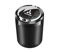 QYPLKJHG Coche Cenicero para Mitsubishi Mirage 2013-2019, Cenicero de Cigarrillo Portátil Cenicero con Tapa Sin Humo Autoextinguible Cenicero de Acero Inoxidable Bandeja de Ceniza Desmontable,A