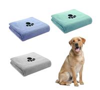 QYRDBGY 3 Unidades Toalla para Perros 75 x 35 cm, Toalla Perro Secado Rapido, Toalla de Microfibra Extra Absorbente para Perros pequeños, medianos y Grandes u Otros Animales domésticos