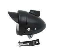 Qyrugcxs Luz de Bicicleta, Luz Antiniebla Delantera Retro, Lámpara LED de Metal para Bicicleta, Accesorios Vintage para Bicicleta, Color Negro
