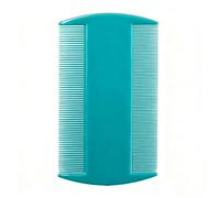 Qytskoow Peine antipulgas de doble cara para gatos, perros, cachorros, peine de dientes finos, peines de aseo para mascotas, peines para eliminar la caspa, color azul cielo