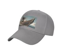 QYUHBNS Gorro unisex con estampado de barco vikingo vikingo, ligero, para deportes al aire libre, para entrenamientos y uso casual en verano, gris, Talla única