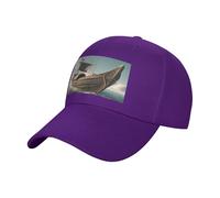 QYUHBNS Gorro unisex con estampado de barco vikingo vikingo, ligero, para deportes al aire libre, para entrenamientos y uso casual en verano, Morado (, Talla única