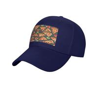 QYUHBNS Gorro unisex con estampado de pizza, ligero, para deportes al aire libre, para entrenamientos y uso casual en verano, azul marino, Talla única