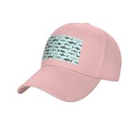 QYUHBNS Gorro unisex con estampado de tiburón, ligero, para deportes al aire libre, para entrenamientos y uso casual en verano, rosa, Talla única