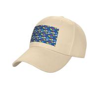 QYUHBNS Gorro unisex con estampado de tiburón, ligero, para deportes al aire libre, para entrenamientos y uso casual en verano, beige, Talla única