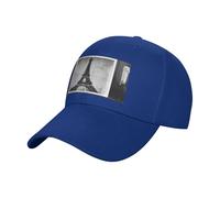 QYUHBNS Gorro unisex con estampado de Torre Eiffel, café parisino, ligero, para deportes al aire libre, para entrenamientos y uso casual en verano, Azul Real, Talla única